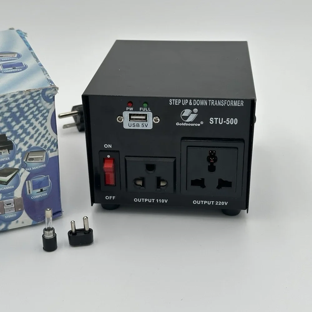 Goldsource STU-500 Step Up & Down Voltage Transformer Converter Untested
